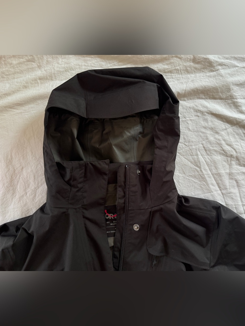 Outdoor Research Women’s Aspire Trench Rain Jacket - Black XS - Picture 12 of 16